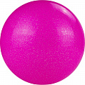 Мяч для художественной гимнастики d15 см Torres ПВХ AGP-15-09 розовый с блестками 120_120