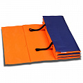 Коврик гимнастический Indigo полиэстер, стенофон SM-042-OBL оранжево-синий 120_120