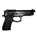 Пистолет тренировочный 1M мягкий термоэластопласт, черный 120_120