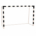Ворота для мини-футбола, гандбола (с разметкой, без сетки) профиль 80х80 мм Zavodsporta шт 120_120