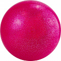 Мяч для художественной гимнастики d19 см Torres ПВХ AGP-19-08 малиновый с блестками 120_120