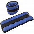 Утяжелители Sportex ALT Sport (2х0,75кг), нейлон, в сумке HKAW103-1 синие 120_120